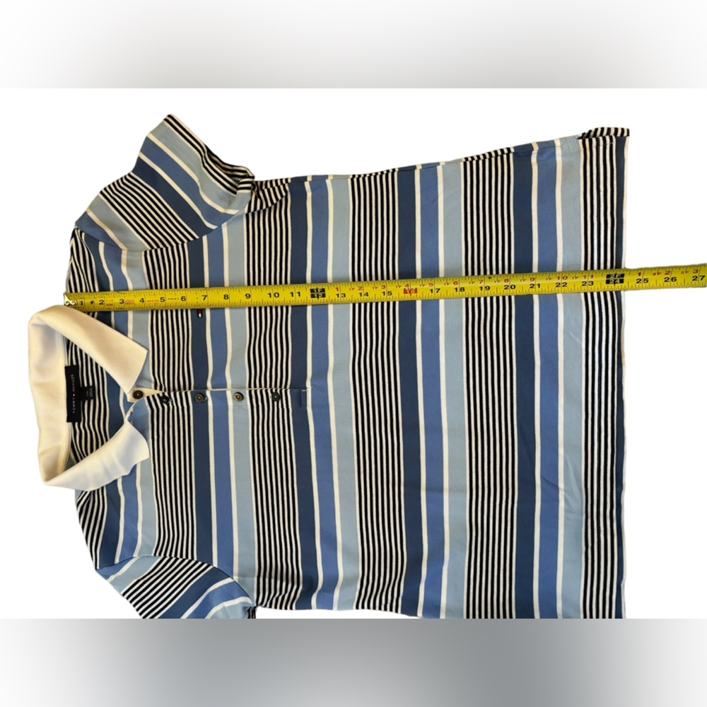 Tommy Hilfiger Boys Striped Polo‎ Shirt Size Large - Picture 7 of 7